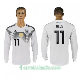 Camisolas de Futebol Alemanha Reus 11 Equipamento Principal Copa do Mundo 2018 Manga Comprida